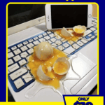 Broken Egg Phone Holder - Prank Cracked Egg