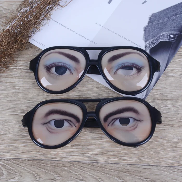 1pc Novelty Glasses Photo Booth Props Party Funny Glasses Fake Novelty Gag Prank Eye Ball Joke Gift - Image 3