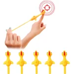 Rubber Chicken Finger Flying Slingshot - Image 3