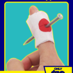5Pcs Fool Blood Prank Magic Prop Joke Fake Nail Through Finger Magic Funny Gadgets Magic Trick