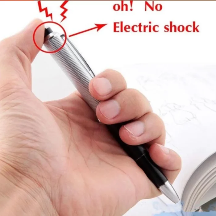 1pcs Creative Electric Shock Pen Utility Gadget Gag Joke Funny Prank Trick Novelty Prop Friend's Best Gift - Image 3