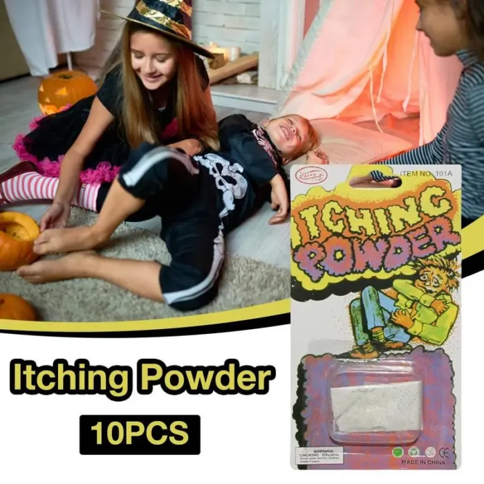 10PCS Itch Itching Powder Packages Halloween Trick Prop Itching Powder Prank Halloween Party Supplies ﻿ - Image 2