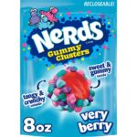 NERDS Gummy Clusters, Candy, Very Berry, Crunchy and Gummy